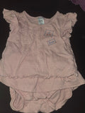 Carter's Baby Girls Pink Flutter Sleeve Top