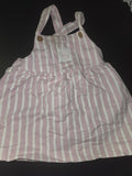 Pink and White Striped Baby Dress