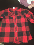 Red and Black Plaid Shirt