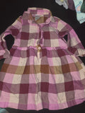 Pink and Purple Plaid Dress
