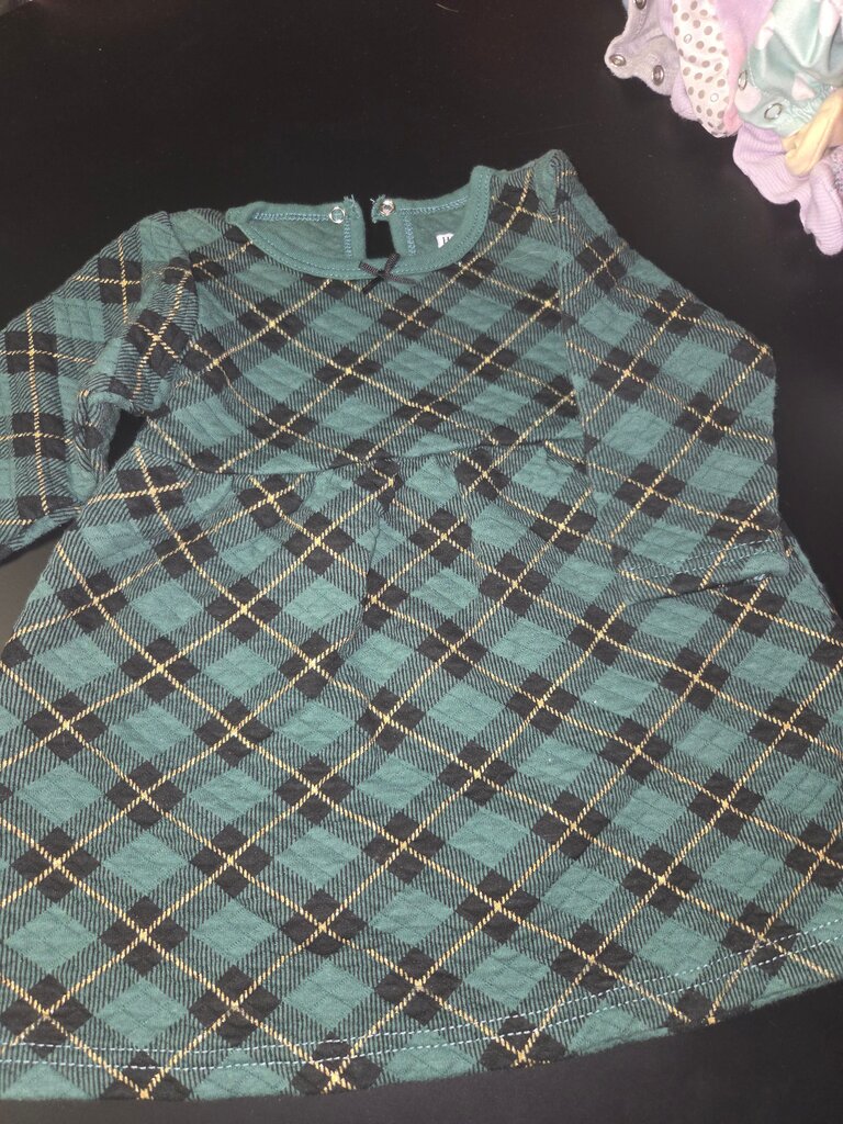 Plaid Long Sleeve Dress