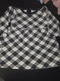 Baby Girls Black and White Checkered Dress