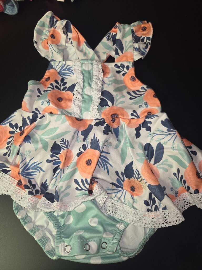 Floral Infant Romper Dress