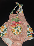 Girls Pink Pineapple Toddler Romper