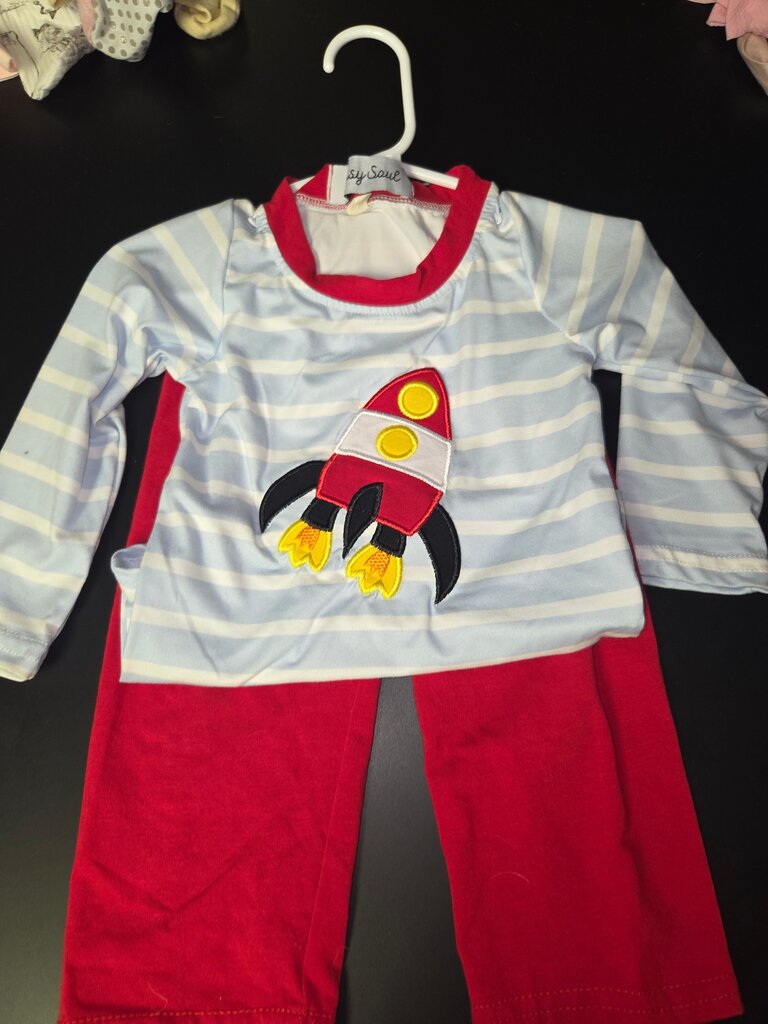 Rocket Themed Baby Outfit