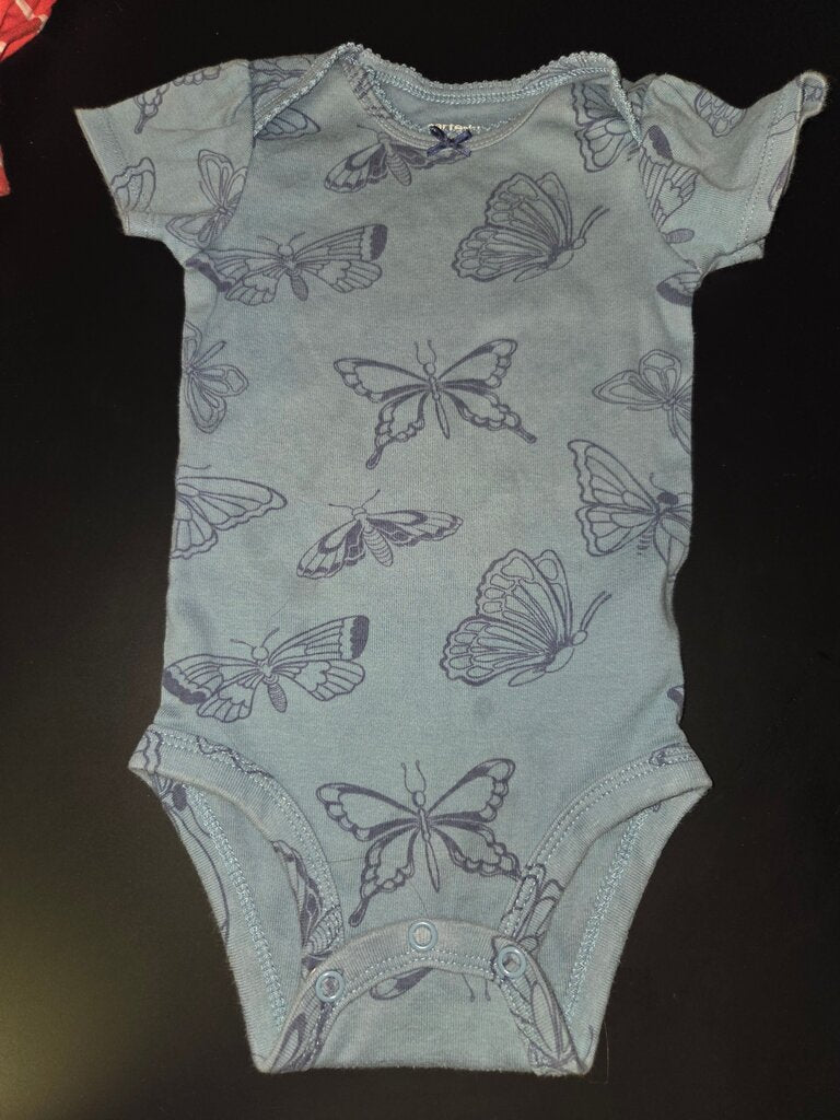 Butterfly Print Baby Bodysuit