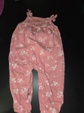 Pink Floral Baby Romper