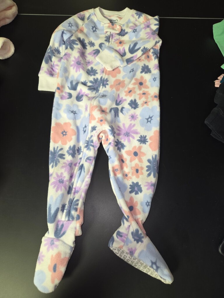 Carter's Floral Print Fleece Pajamas