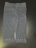 Girls' Black Leggings with decorative studs