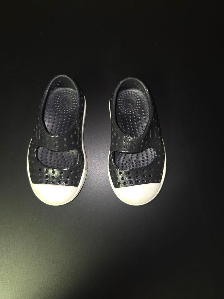 Black Slip-On Kids Shoes
