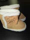 Toddler Girls Bow-Decorated Faux Fur Boots