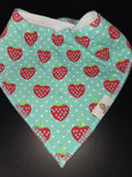 Strawberry Print Bandana Bib