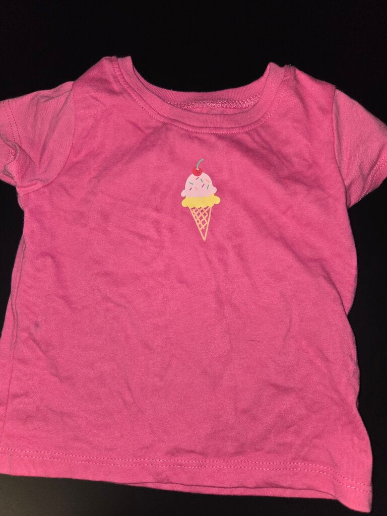 Pink Ice Cream Graphic T-Shirt