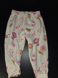 Unicorn and Flower Print Baby Pants