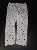 Girls Grey Polka Dot Leggings