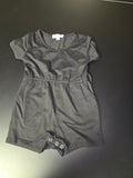 Black Short Sleeve Romper