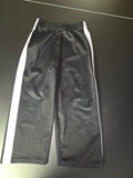 Black Athletic Pants with White Stripes