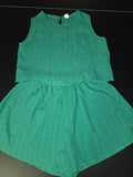 Girls Green Two-Piece Outfit