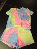 Girls Tie-Dye Short Set