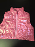 Shiny Pink Puffer Vest