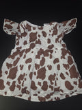 Toddler Girl Cow Print Dress