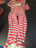 Boy Striped Santa Onesie Pajamas