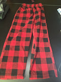 Red and Black Checkered Pajama Pants