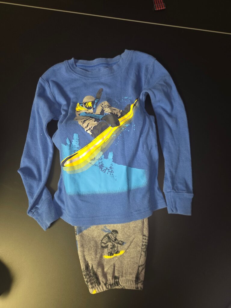 Boys Long Sleeve Ski Pajama Set