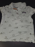 Timberland Boys' Short Sleeve Polo Shirt with Nature Print