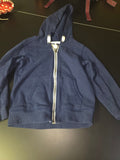 Navy Blue Zip-Up Hoodie