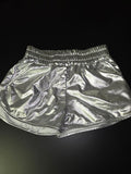 Shiny Silver Shorts