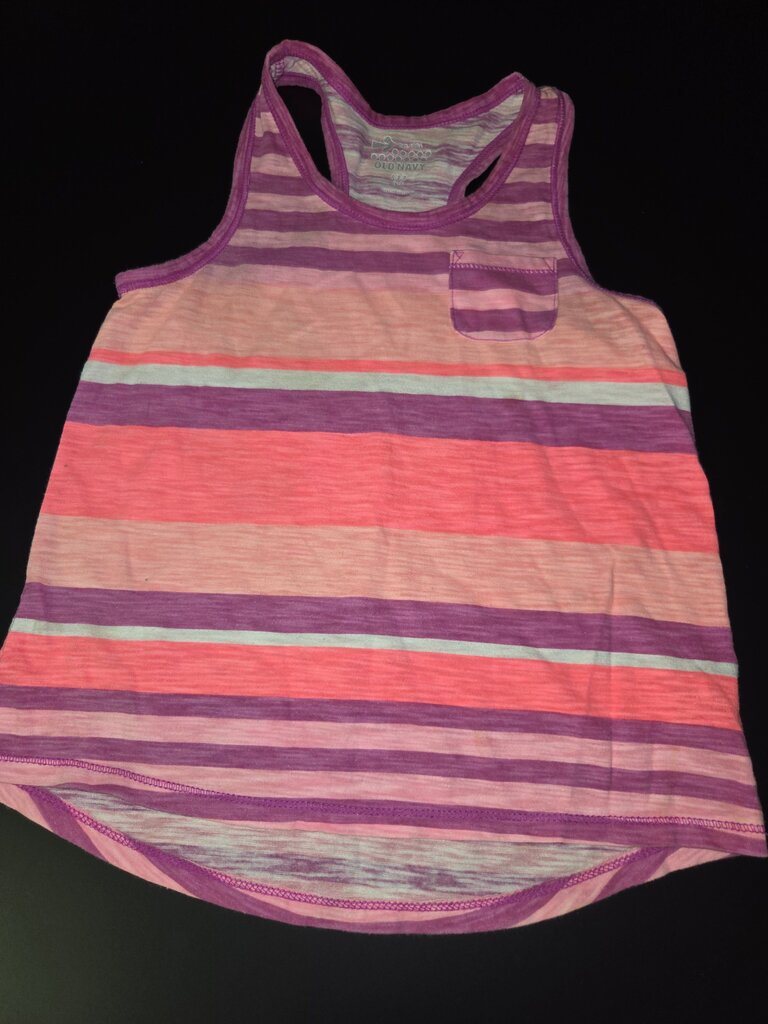 Old Navy Pink and Purple Striped Tank Top