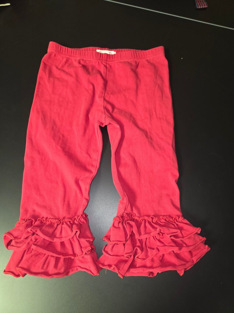 Girls' Red Ruffled Pants