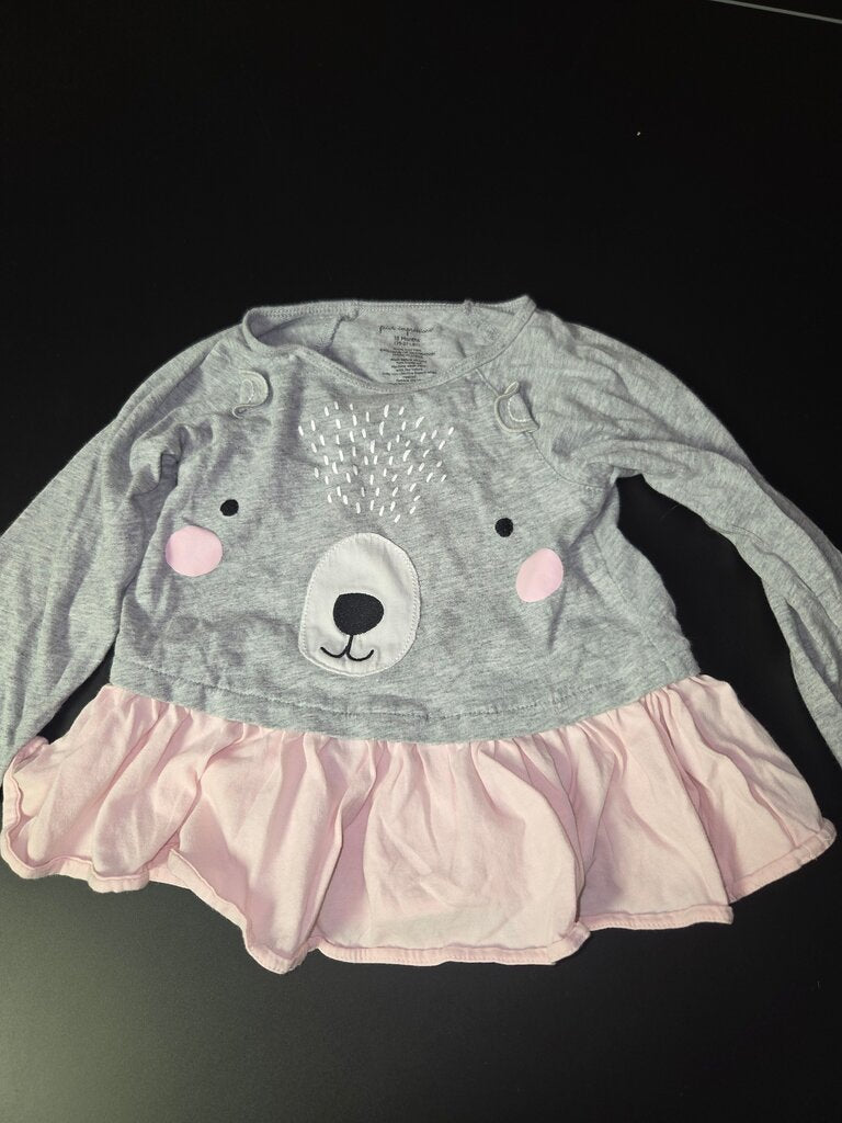 Bear Graphic Long Sleeve Top