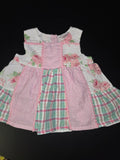 Floral Baby Dress with Striped Design