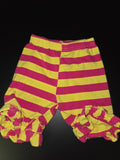 Striped Ruffled Baby Shorts