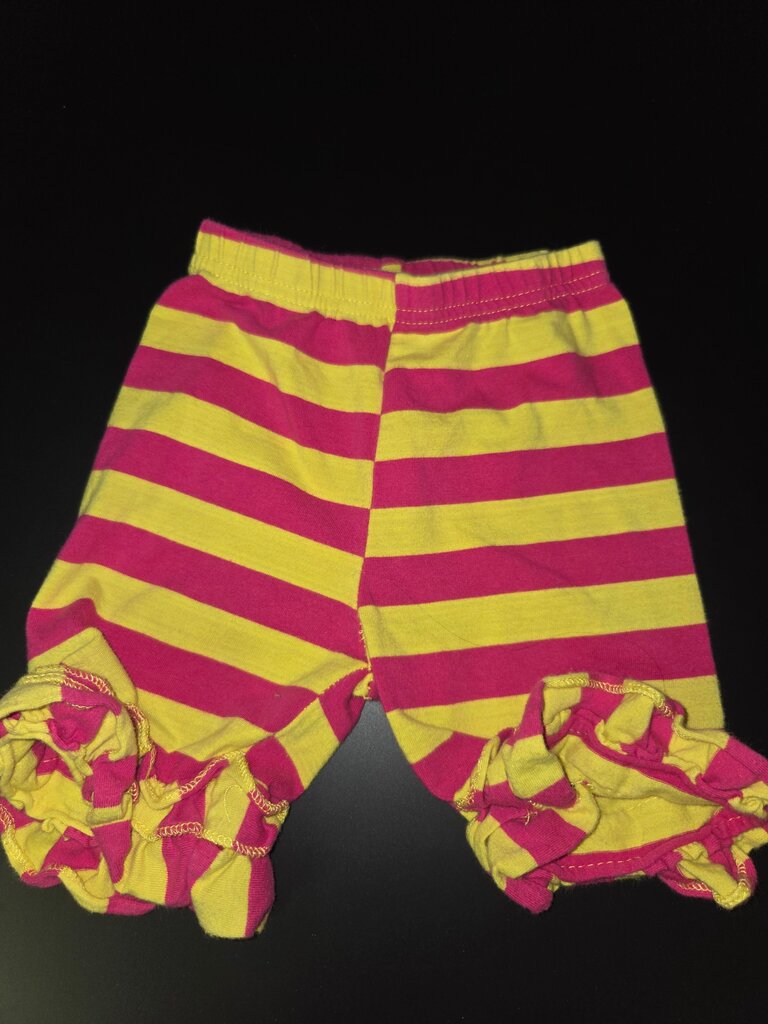 Striped Ruffled Baby Shorts