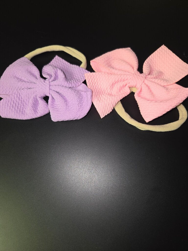 2 Kids Hair Accessories Bow Headbands Set