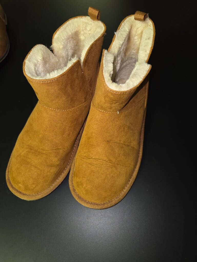 Tan Suede Winter Boots