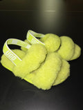 UGG Neon Yellow Slippers