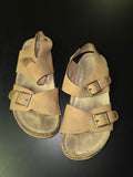 Tan Buckled Sandals