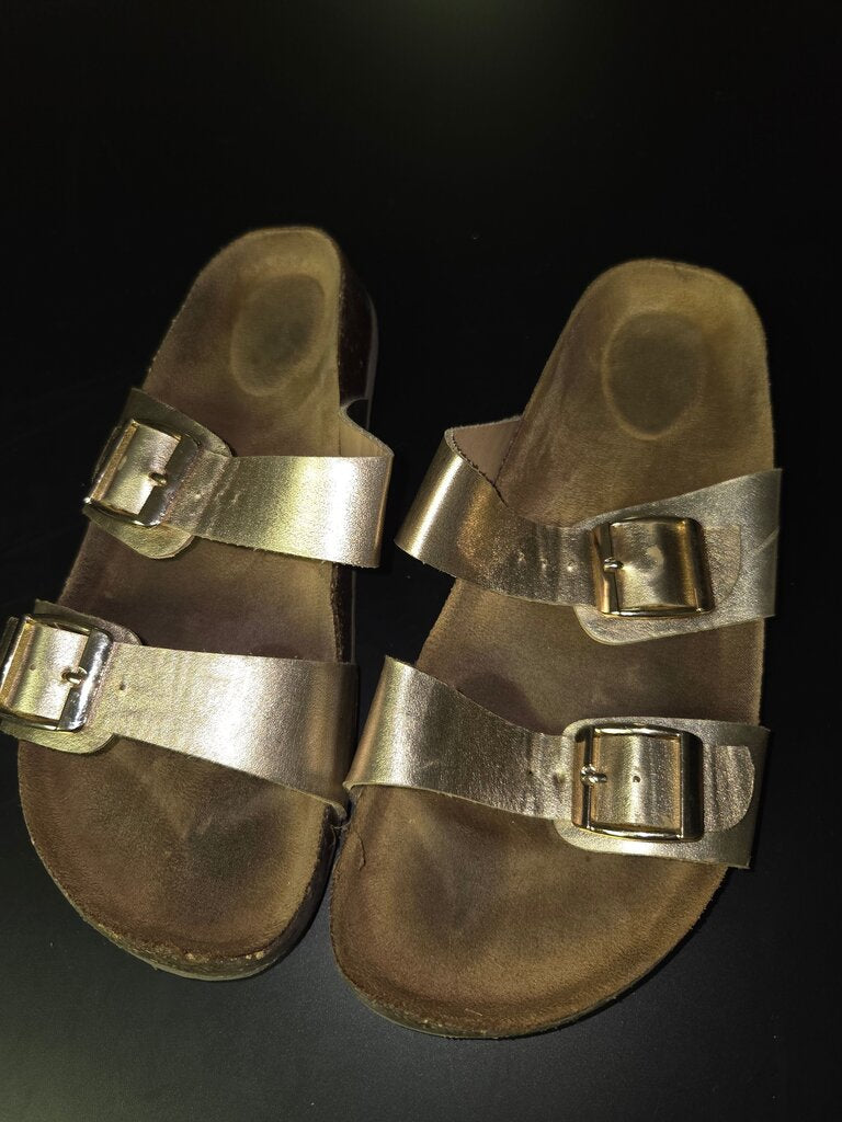 Gold Buckle Sandals