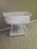 Portable Baby Bassinet with Mesh Sides